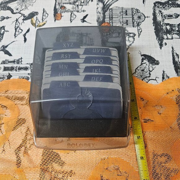 Vintage Rolodex S310C Covered Address Telephone Index Card File Petite Dividers - Picture 12 of 12